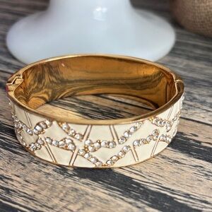 Kate Spade Gold and Cream Bracelet with Sparkling Accents